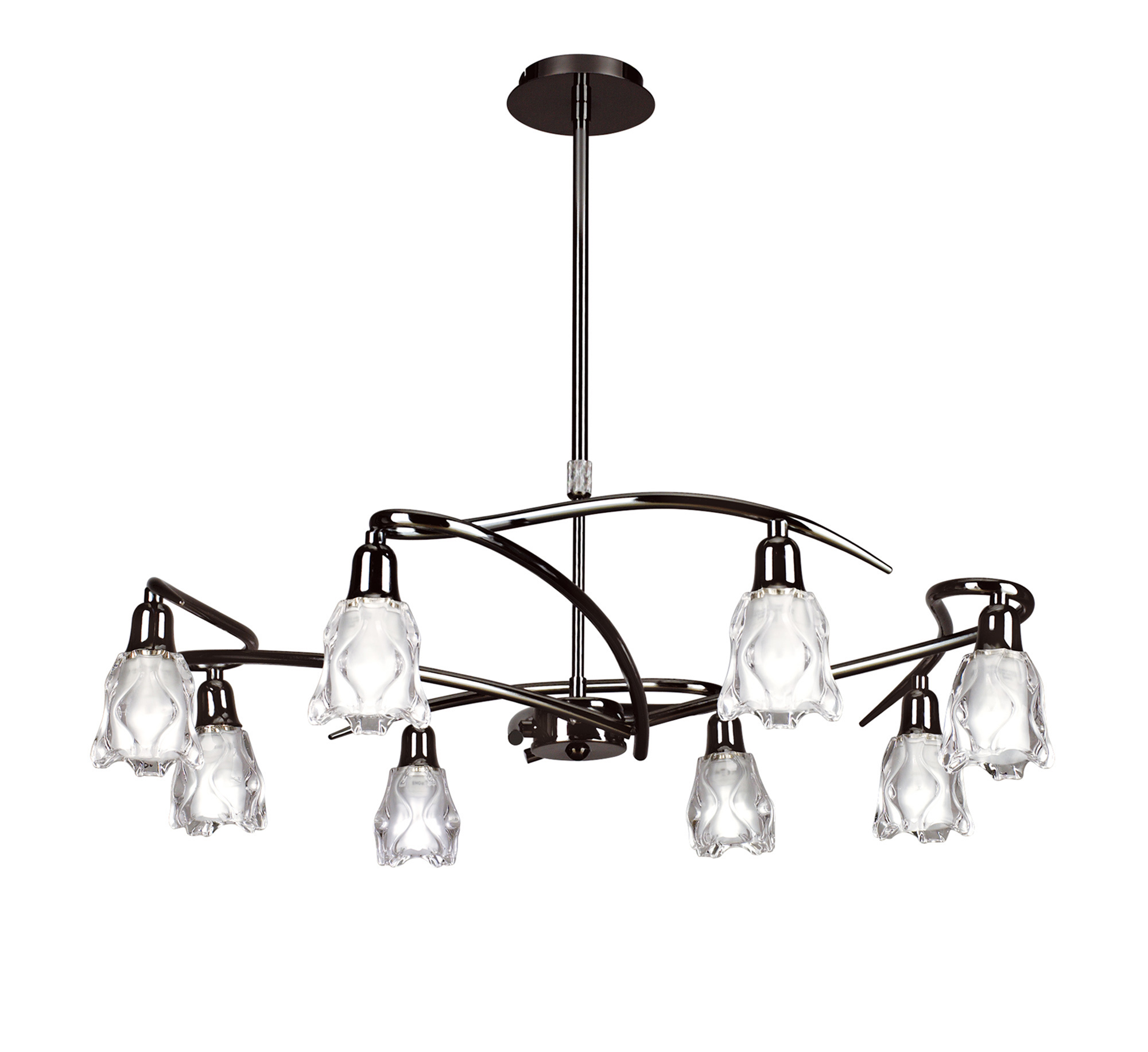 M8620BC/1  Amel BC Telescopic Pendant 8 Light